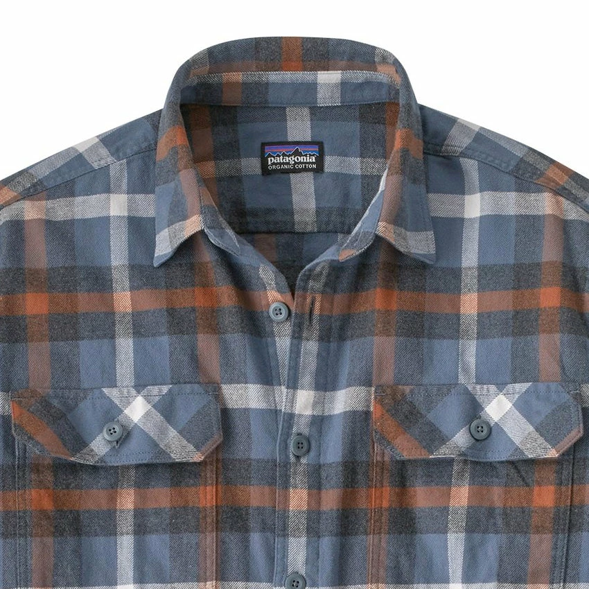Patagonia Men's L/S Organic Cotton Fjord Flannel Shirt - Forage: Plume Grey 4 Patagonia Men's L/S Organic Cotton Fjord Flannel Shirt - Forage: Plume Grey - Image 2