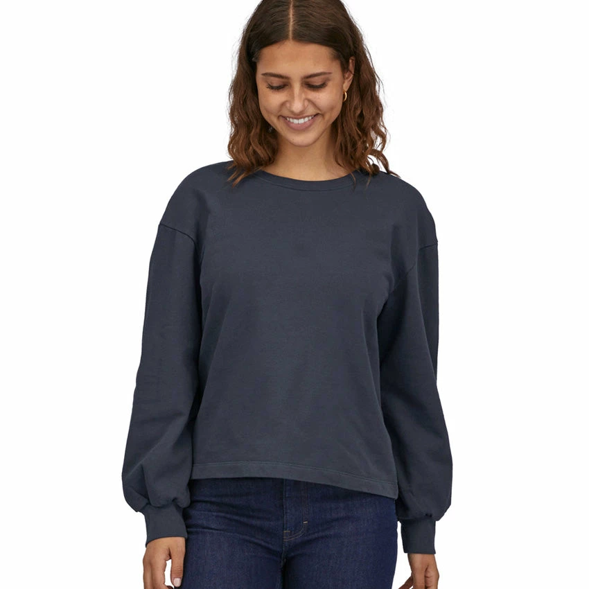 Patagonia Women's Regenerative Organic Certified™ Cotton Essential Pullover - Smolder Blue 6 Patagonia Women's Regenerative Organic Certified™ Cotton Essential Pullover - Smolder Blue - Image 4
