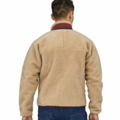 Patagonia Men's Classic Retro-X Jacket - Dark Natural W/Sequoia Red -Brokedown Palace Shop Patagonia AW22 RetroXJacket DNSequoiaRed 04