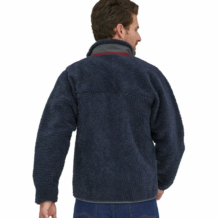 Patagonia Men's Classic Retro-X Jacket - New Navy W/Wax Red 6 Patagonia Men's Classic Retro-X Jacket - New Navy W/Wax Red - Image 4