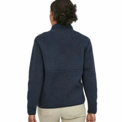 Patagonia Women's Retro Pile Marsupial Pullover - New Navy -Brokedown Palace Shop Patagonia AW22 WsMarsupialPullover NewNavy 04