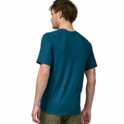 Patagonia Men's Capilene Cool Trail Shirt - Lagom Blue -Brokedown Palace Shop Patagonia AW23 CapCoolTrailShirt LMBE 04