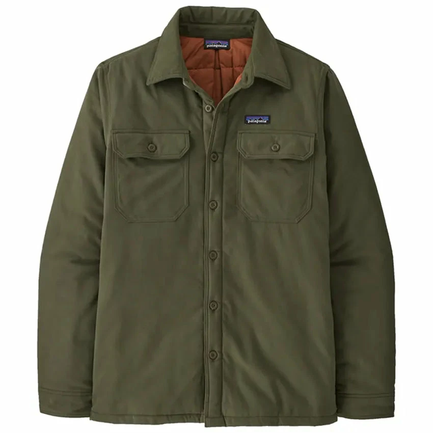 Patagonia Men's Insulated Organic Cotton MW Fjord Flannel Shirt - Basin Green 3 Patagonia Men's Insulated Organic Cotton MW Fjord Flannel Shirt - Basin Green