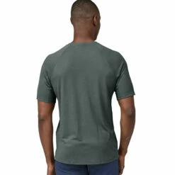 Patagonia Men's Capilene Cool Trail Shirt - Nouveau Green -Brokedown Palace Shop Patagonia AW23 MsCapCoolTrailShirt NUVG 04