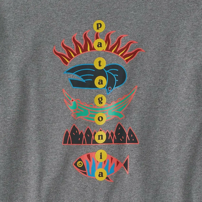 Patagonia Men's Fitz Roy Wild Responsibili-Tee - Gravel Heather 4 Patagonia Men's Fitz Roy Wild Responsibili-Tee - Gravel Heather - Image 2