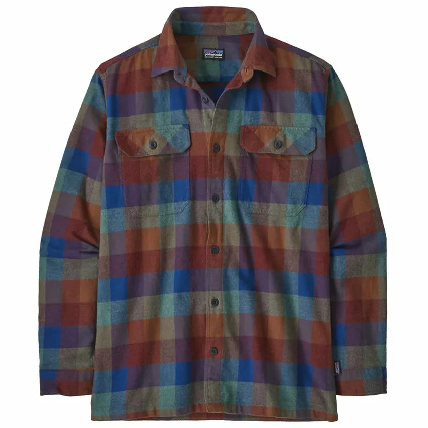 Patagonia Men's L/S Organic Cotton Fjord Flannel Shirt - Guides: Superior Blue 3 Patagonia Men's L/S Organic Cotton Fjord Flannel Shirt - Guides: Superior Blue