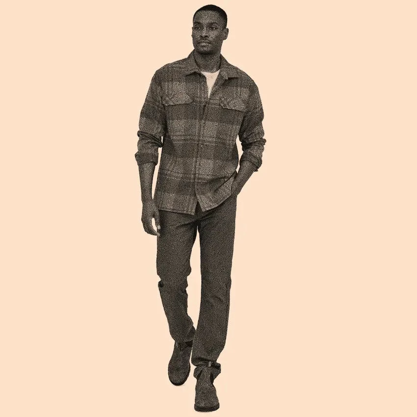 Patagonia Men's L/S Organic Cotton Fjord Flannel Shirt - Ice Caps: Burl Red 7 Patagonia Men's L/S Organic Cotton Fjord Flannel Shirt - Ice Caps: Burl Red - Image 5