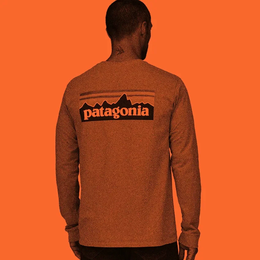 Patagonia Men's Long Sleeved P-6 Logo Responsibili-Tee - Nouveau Green 5 Patagonia Men's Long Sleeved P-6 Logo Responsibili-Tee - Nouveau Green - Image 3