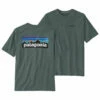Patagonia Men's P-6 Logo Responsibili-Tee - Nouveau Green -Brokedown Palace Shop Patagonia AW23 MsP6ResponsibiliTee NUVG 01