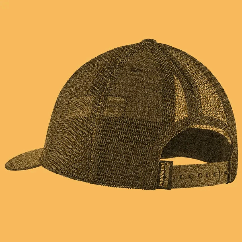 Patagonia P-6 Logo LoPro Trucker Hat - White W/Nouveau Green 5 Patagonia P-6 Logo LoPro Trucker Hat - White W/Nouveau Green - Image 3