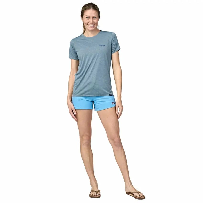 Patagonia Women's Capilene Cool Daily Graphic Shirt - Waters - Boardshort Logo: Light Plume Grey X-Dye 6 Patagonia Women's Capilene Cool Daily Graphic Shirt - Waters - Boardshort Logo: Light Plume Grey X-Dye - Image 4
