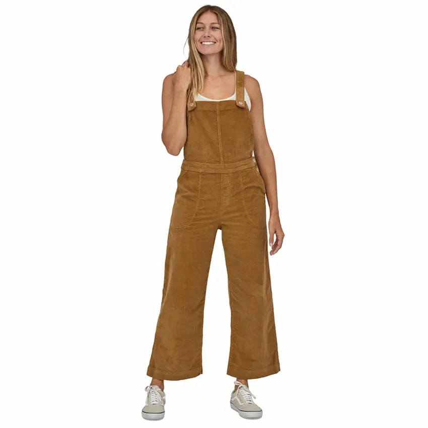 Patagonia Women's Stand Up Cropped Corduroy Overalls - Nest Brown 6 Patagonia Women's Stand Up Cropped Corduroy Overalls - Nest Brown - Image 4