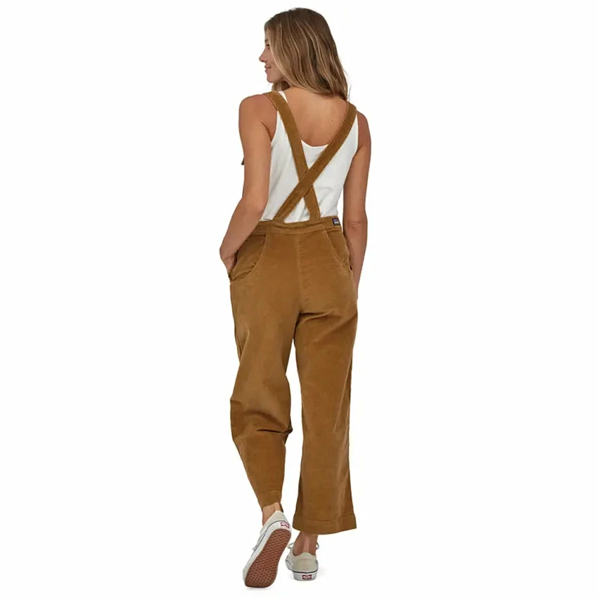 Patagonia Women's Stand Up Cropped Corduroy Overalls - Nest Brown 7 Patagonia Women's Stand Up Cropped Corduroy Overalls - Nest Brown - Image 5