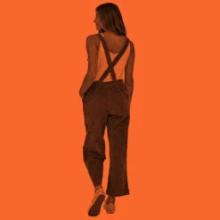 Patagonia Women's Stand Up Cropped Corduroy Overalls - Pitch Blue -Brokedown Palace Shop Patagonia AW23 WsCroppedStandUpOveralls SMDB 05