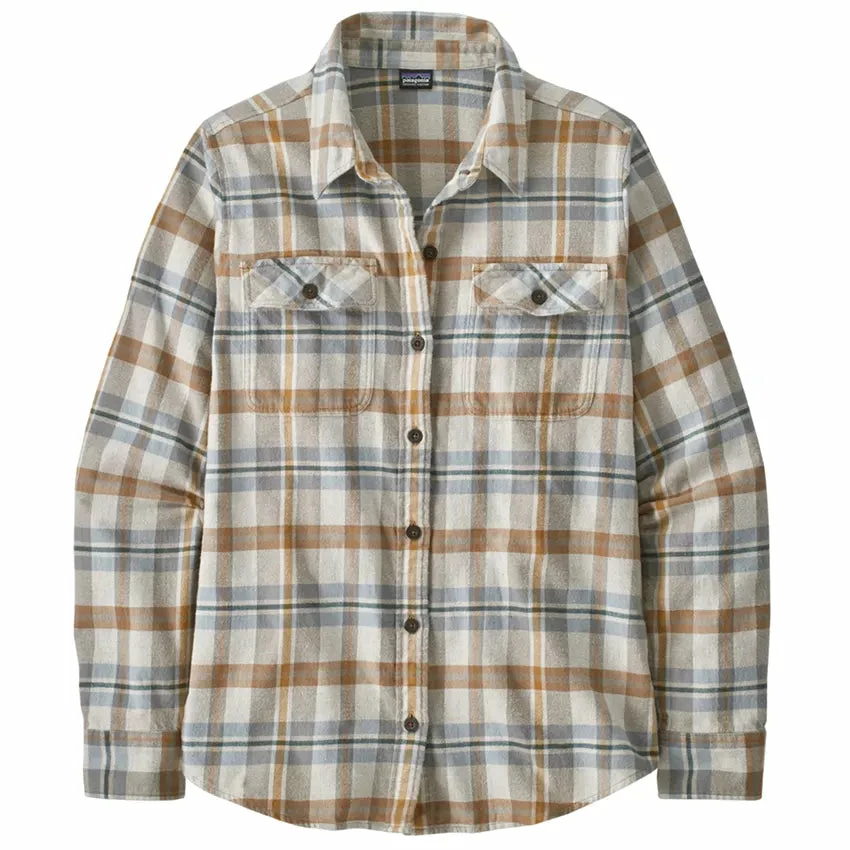 Patagonia Women's LS Organic Cotton Fjord Flannel Shirt - Fields: Natural 3 Patagonia Women's LS Organic Cotton Fjord Flannel Shirt - Fields: Natural