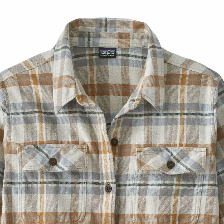 Patagonia Women's LS Organic Cotton Fjord Flannel Shirt - Fields: Natural 4 Patagonia Women's LS Organic Cotton Fjord Flannel Shirt - Fields: Natural - Image 2