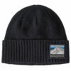 Patagonia Brodeo Beanie - Line Logo Ridge: Classic Navy -Brokedown Palace Shop Patagonia BrodeoBeanie LLNavy 01