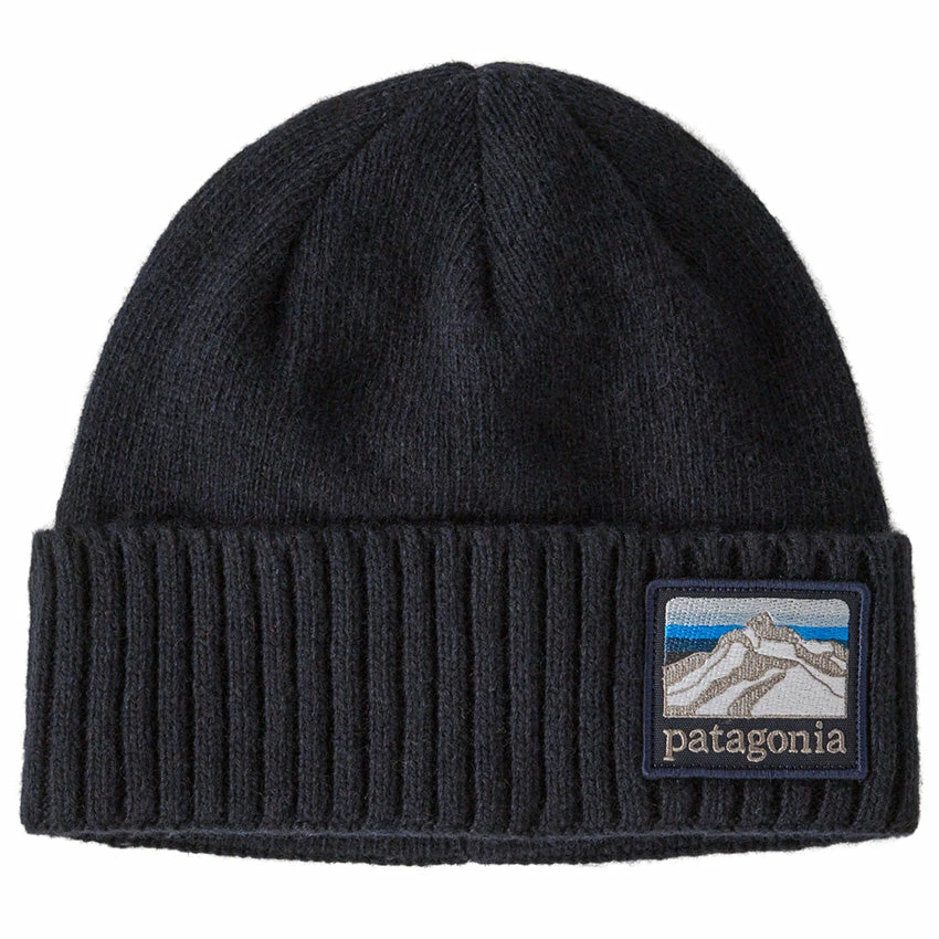 Patagonia Brodeo Beanie - Line Logo Ridge: Classic Navy 3 Patagonia Brodeo Beanie - Line Logo Ridge: Classic Navy