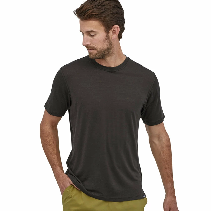 Patagonia Men's Capilene Cool Merino Shirt - Black 4 Patagonia Men's Capilene Cool Merino Shirt - Black - Image 2