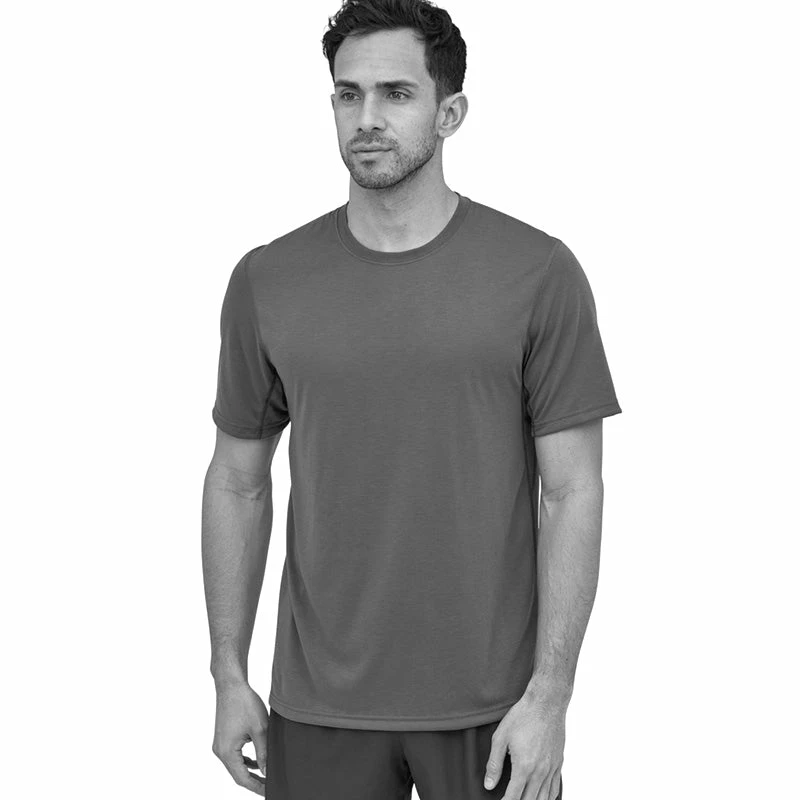 Patagonia Men's Capilene Cool Trail Shirt - Furrow Stripe: Moray Khaki 6 Patagonia Men's Capilene Cool Trail Shirt - Furrow Stripe: Moray Khaki - Image 4