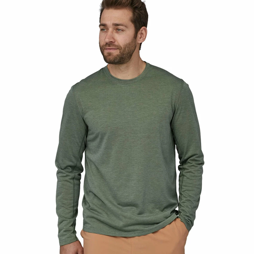Patagonia Men's L/S Capilene Cool Trail Shirt - Hemlock Green 6 Patagonia Men's L/S Capilene Cool Trail Shirt - Hemlock Green - Image 4