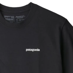 Patagonia Men's P-6 Logo Responsibili-Tee - Black -Brokedown Palace Shop Patagonia M P6ResponsibiliTee Black 04