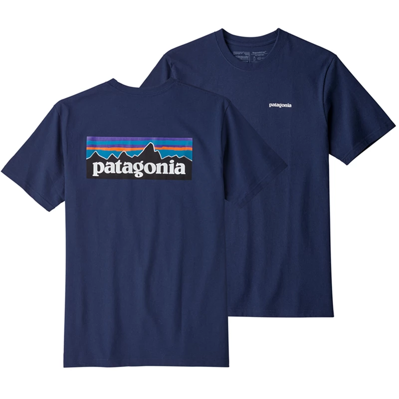 Patagonia Men's P-6 Logo Responsibili-Tee - Classic Navy 3 Patagonia Men's P-6 Logo Responsibili-Tee - Classic Navy