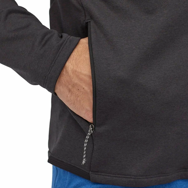 Patagonia Men's R1 Daily Jacket - Ink Black / Black X-Dye 7 Patagonia Men's R1 Daily Jacket - Ink Black / Black X-Dye - Image 5