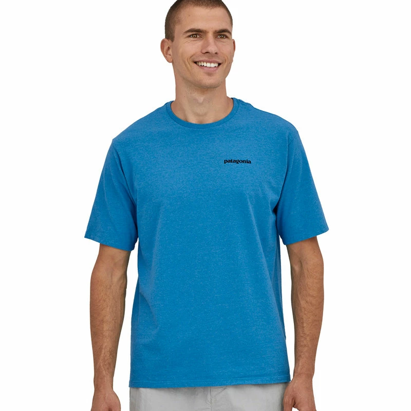 Patagonia Men's P-6 Logo Responsibili-Tee - Anacapa Blue 4 Patagonia Men's P-6 Logo Responsibili-Tee - Anacapa Blue - Image 2