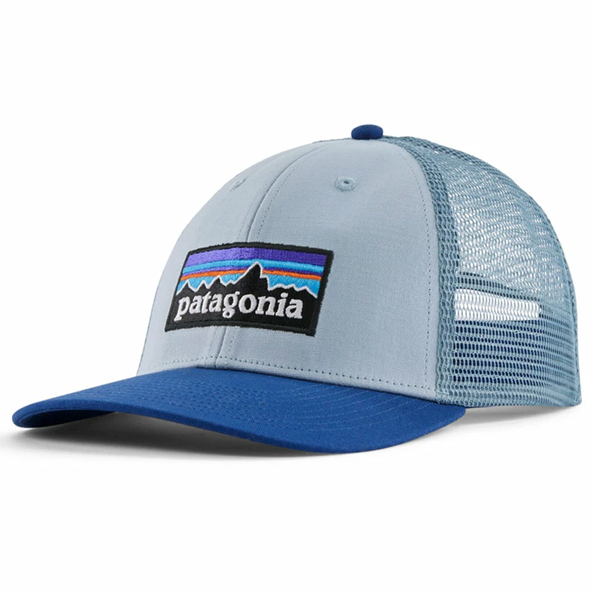 Patagonia P-6 Logo LoPro Trucker Hat - Steam Blue 3 Patagonia P-6 Logo LoPro Trucker Hat - Steam Blue
