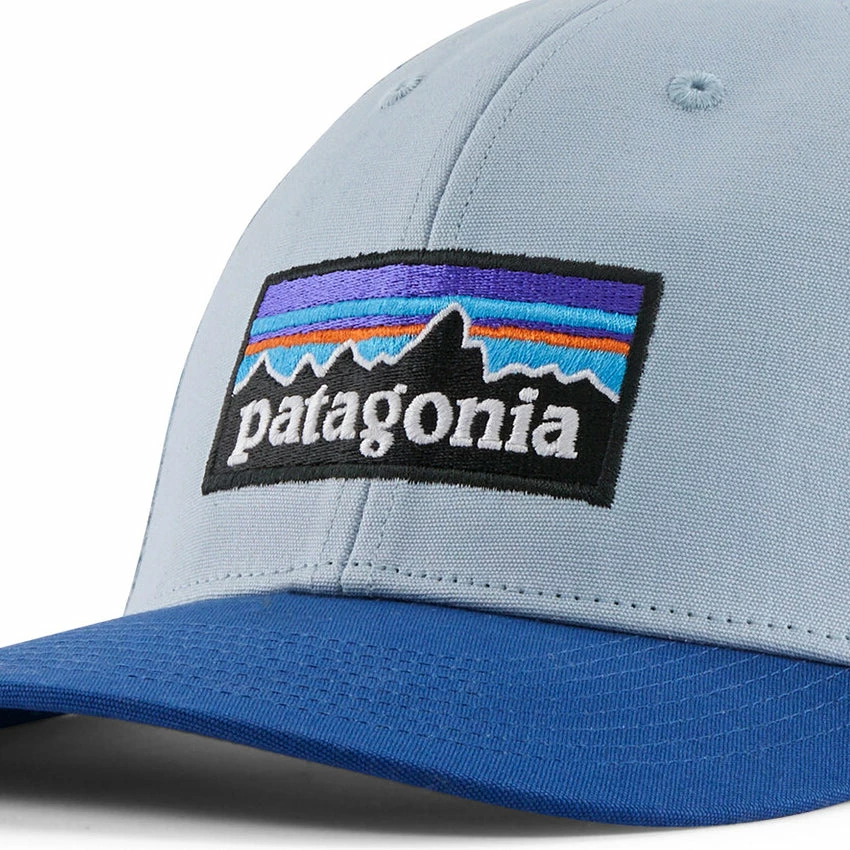 Patagonia P-6 Logo LoPro Trucker Hat - Steam Blue 4 Patagonia P-6 Logo LoPro Trucker Hat - Steam Blue - Image 2