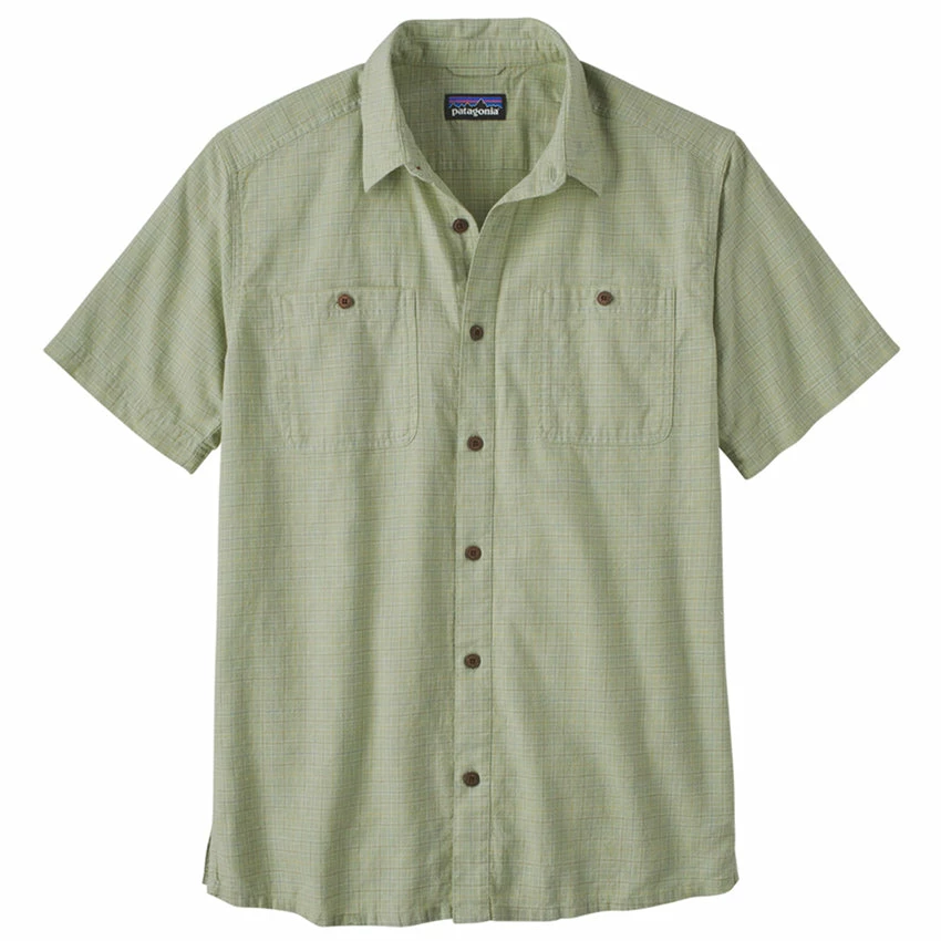 Patagonia Men's Back Step Shirt - Rainfall Plaid: Salvia Green 3 Patagonia Men's Back Step Shirt - Rainfall Plaid: Salvia Green