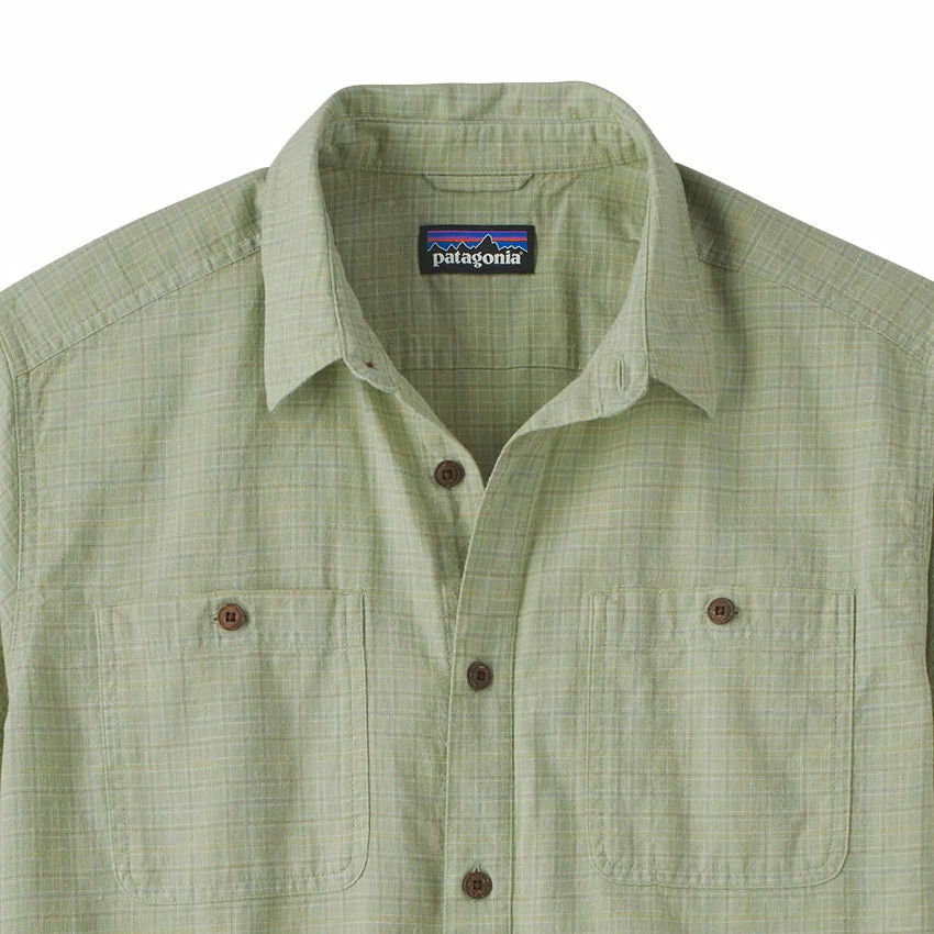 Patagonia Men's Back Step Shirt - Rainfall Plaid: Salvia Green 4 Patagonia Men's Back Step Shirt - Rainfall Plaid: Salvia Green - Image 2