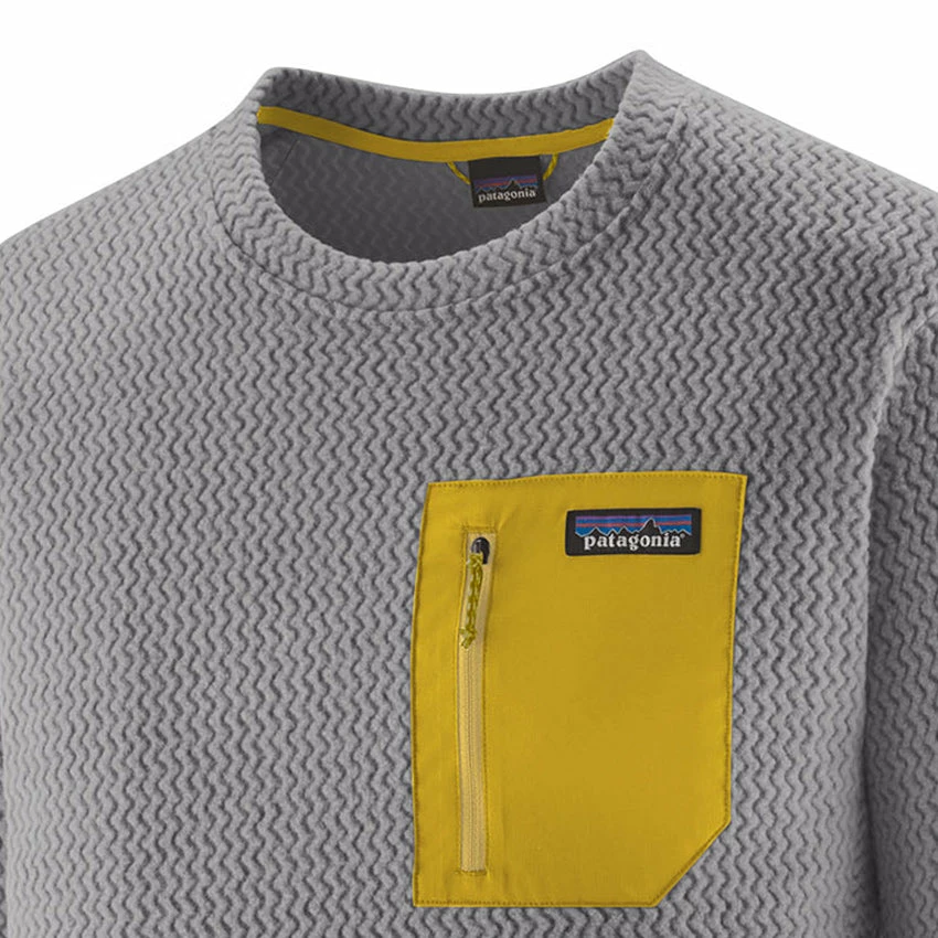 Patagonia Men's R1 Air Crew - Salt Grey 4 Patagonia Men's R1 Air Crew - Salt Grey - Image 2