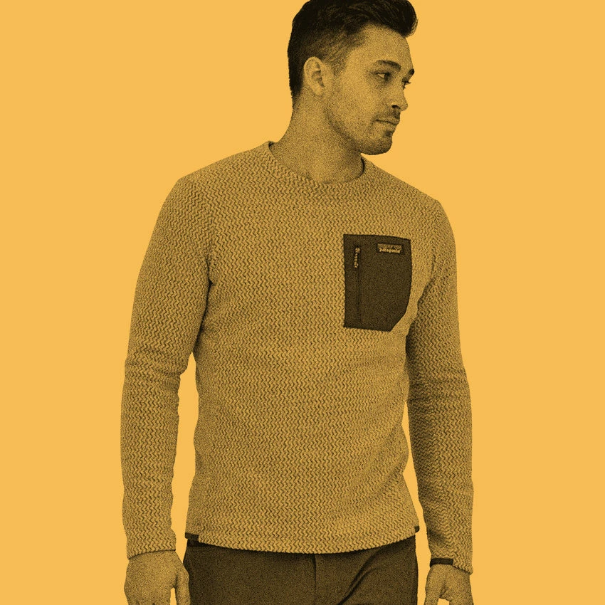 Patagonia Men's R1 Air Crew - Salt Grey 6 Patagonia Men's R1 Air Crew - Salt Grey - Image 4