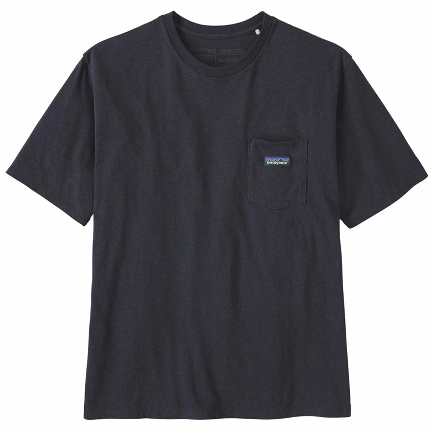 Patagonia Men's Regenerative Organic Certified Cotton LW Pocket Tee - Ink Black 3 Patagonia Men's Regenerative Organic Certified Cotton LW Pocket Tee - Ink Black