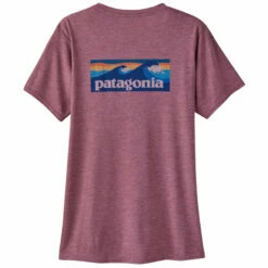 Patagonia Women's Capilene Cool Daily Graphic Shirt - Waters - Boardshort Logo: Evening Mauve X-Dye -Brokedown Palace Shop Patagonia SS23 WsCapCoolShirtWaters EVMA 04