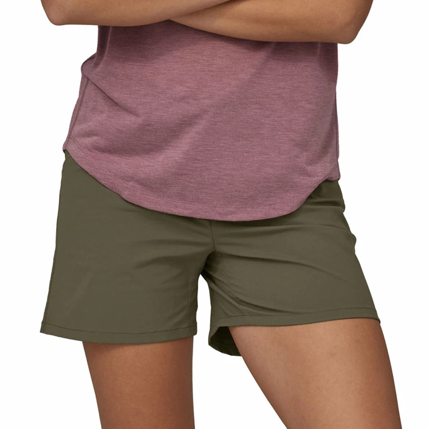 Patagonia Women's Quandary Shorts - 5" - Basin Green 6 Patagonia Women's Quandary Shorts - 5" - Basin Green - Image 4