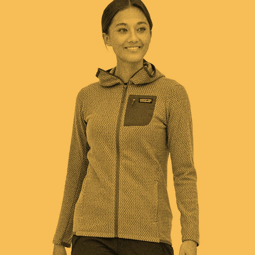 Patagonia Women's R1 Air Full-Zip Hoody - Salvia Green 6 Patagonia Women's R1 Air Full-Zip Hoody - Salvia Green - Image 4