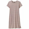 Patagonia Women's Regenerative Organic Certified Cotton T-Shirt Dress - Sunset Stripe: Shroom Taupe 2 Patagonia Women's Regenerative Organic Certified Cotton T-Shirt Dress - Sunset Stripe: Shroom Taupe -Brokedown Palace Shop Patagonia SS23 WsROCTshirtDress STTA 01