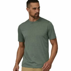 Patagonia Men's Capilene Cool Trail Shirt - Hemlock Green -Brokedown Palace Shop Patagonia SSCapCoolTrailShirt HMKG 04