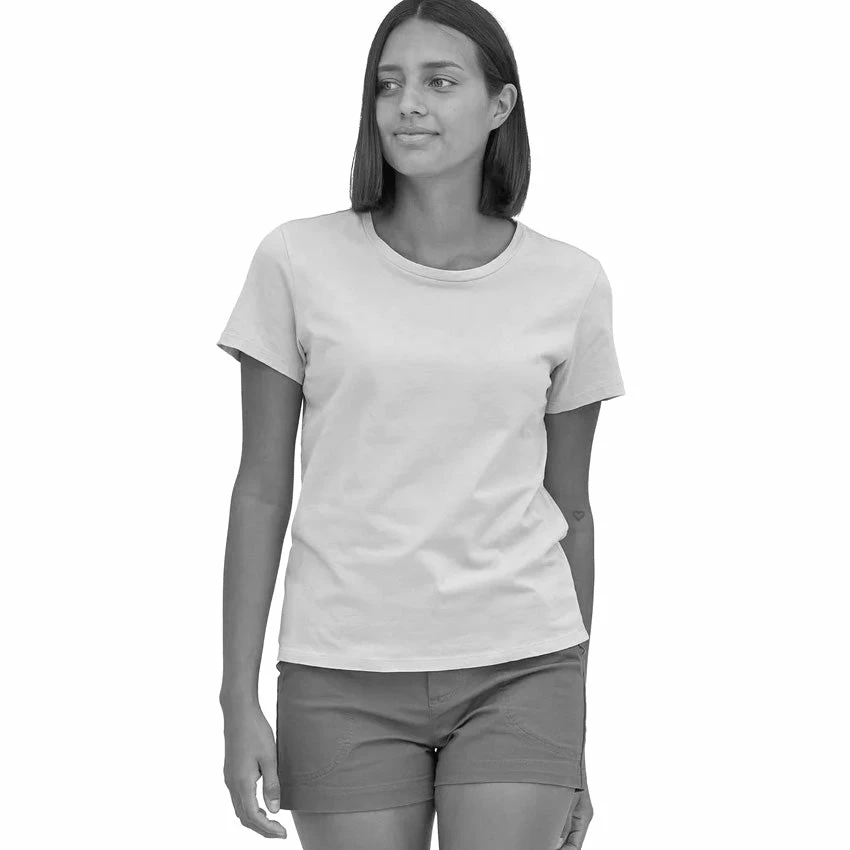 Patagonia Women's Regenerative Organic Certified Cotton Tee - Dyno White 5 Patagonia Women's Regenerative Organic Certified Cotton Tee - Dyno White - Image 3