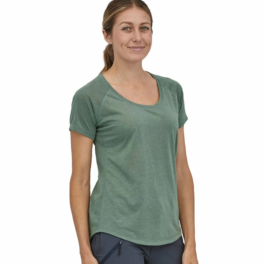 Patagonia Women's Capilene Cool Trail Shirt - Hemlock Green 6 Patagonia Women's Capilene Cool Trail Shirt - Hemlock Green - Image 4