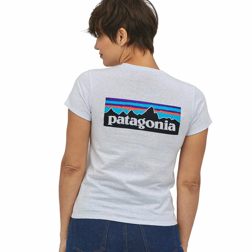 Patagonia Women's P-6 Logo Responsibili-Tee - White 5 Patagonia Women's P-6 Logo Responsibili-Tee - White - Image 3