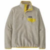 Patagonia Women's LW Synchilla Snap-T Fleece Pullover - Oatmeal Heather W/Shine Yellow -Brokedown Palace Shop Patagonia WomensSynchillaSnapTFleece OLSH 01