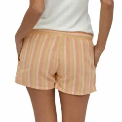 Patagonia Women's Island Hemp Baggies Shorts - 3" - Cali Stripe: Sunfade Pink -Brokedown Palace Shop Patagonia WsIslandHempBaggies CSSU 03