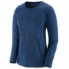Patagonia Women's LS Capilene Cool Daily Shirt - Viking Blue - Navy Blue X-Dye