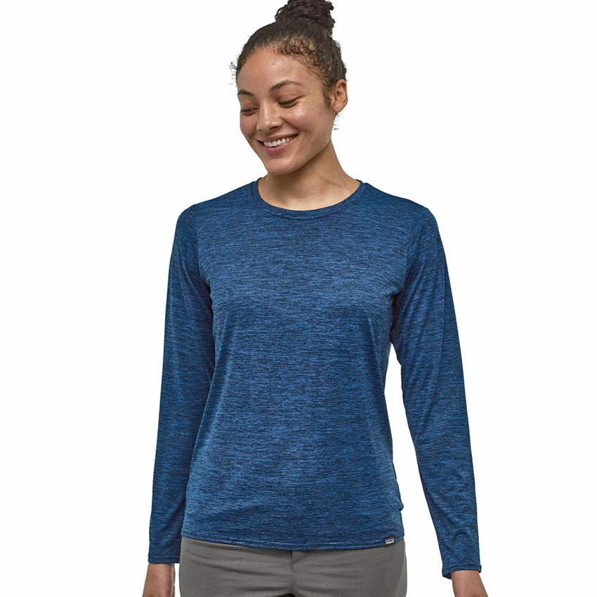Patagonia Women's LS Capilene Cool Daily Shirt - Viking Blue - Navy Blue X-Dye 4 Patagonia Women's LS Capilene Cool Daily Shirt - Viking Blue - Navy Blue X-Dye - Image 2