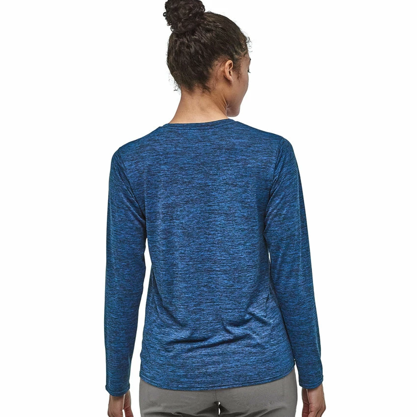 Patagonia Women's LS Capilene Cool Daily Shirt - Viking Blue - Navy Blue X-Dye 5 Patagonia Women's LS Capilene Cool Daily Shirt - Viking Blue - Navy Blue X-Dye - Image 3