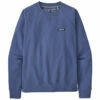 Patagonia Women's P-6 Logo Label Organic Crew Sweatshirt - Current Blue